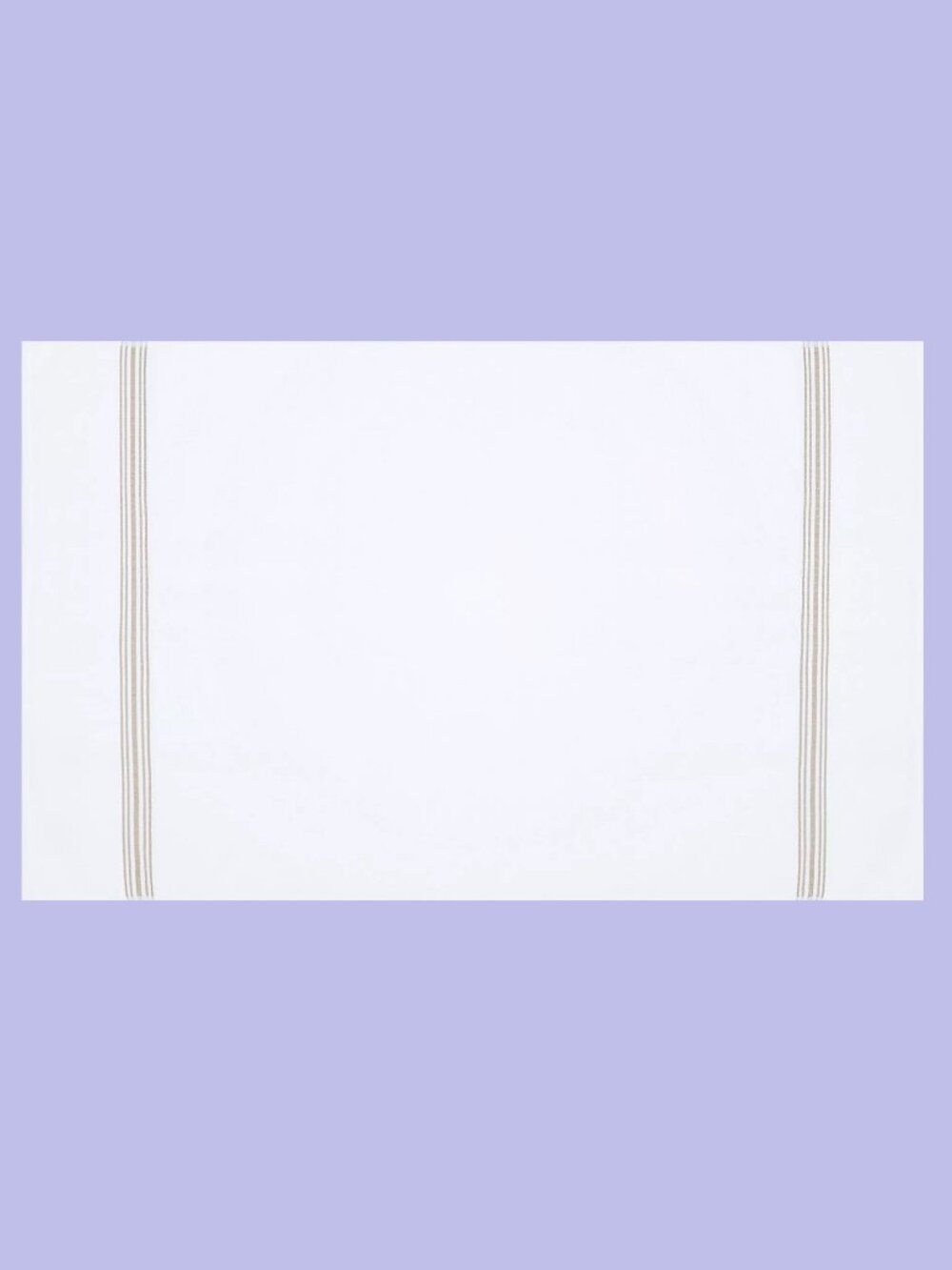 brand new Nestwell 100% Hygro Cotton 22x34" TUB MAT - WHITE w/ TAN Stripes